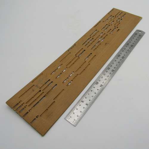 Punched Media MANOPAN music box strip - No. 626 - Jesus, Lover of my Soul - Late 1800`s - damaged