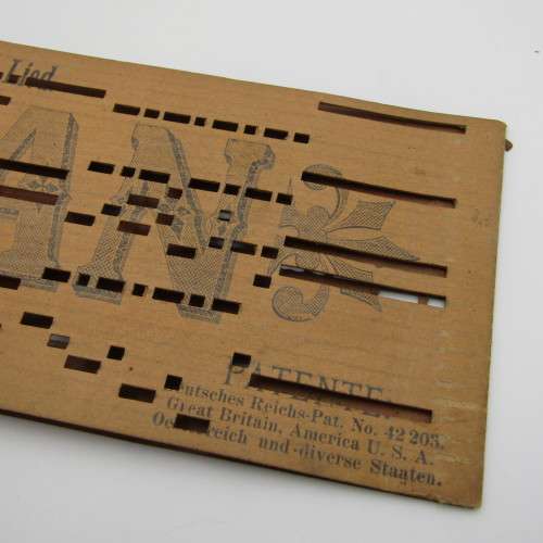 Punched Media MANOPAN music box strip - No. 621 - Ring the Bells of Heaven - Late 1800`s