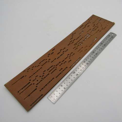 Punched Media MANOPAN music box strip - No. 621 - Ring the Bells of Heaven - Late 1800`s