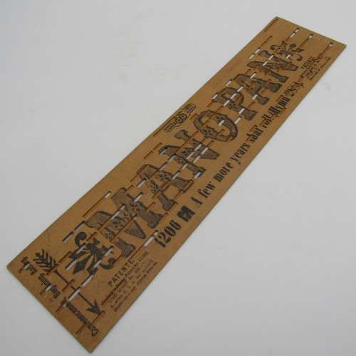 Punched Media MANOPAN music box strip - 1206 M - A few more years shal roll - Late 1800`s