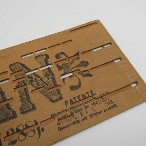 Punched Media MANOPAN music box strip - 1206 M - A few more years shal roll - Late 1800`s