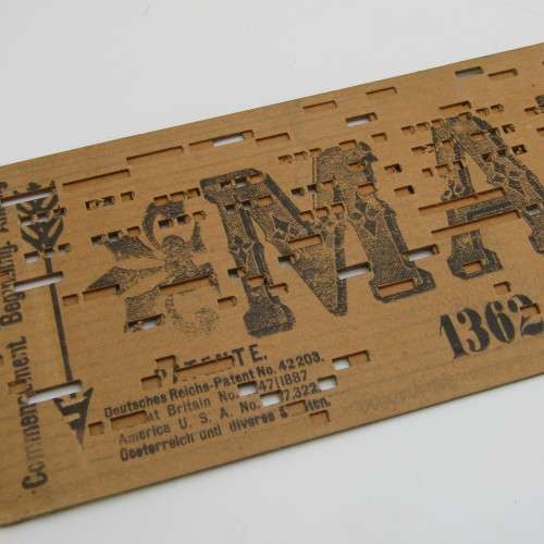 Punched Media MANOPAN music box strip - 1362 M - The ship that never returned - Late 1800`s