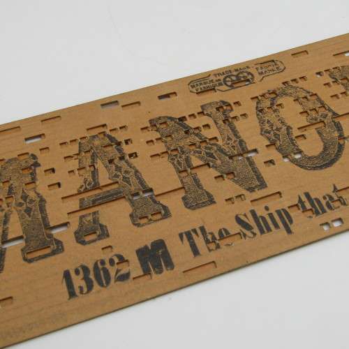 Punched Media MANOPAN music box strip - 1362 M - The ship that never returned - Late 1800`s