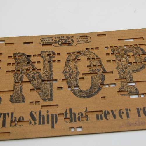 Punched Media MANOPAN music box strip - 1362 M - The ship that never returned - Late 1800`s