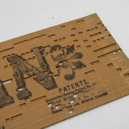 Punched Media MANOPAN music box strip - 1362 M - The ship that never returned - Late 1800`s
