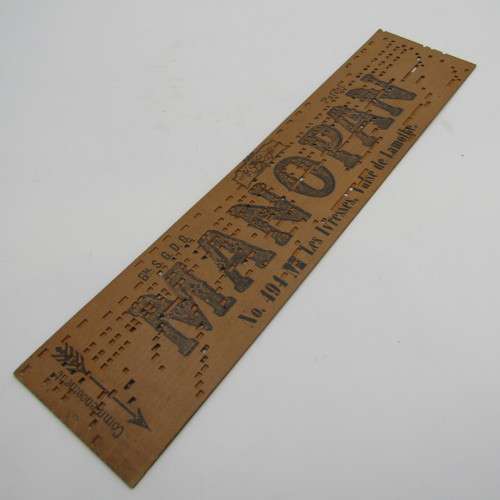 Punched Media MANOPAN music box strip - No. 494 M - Les Ivresses, Valse de Lamethe - Late 1800`s