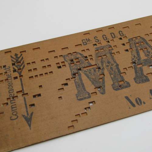 Punched Media MANOPAN music box strip - No. 494 M - Les Ivresses, Valse de Lamethe - Late 1800`s