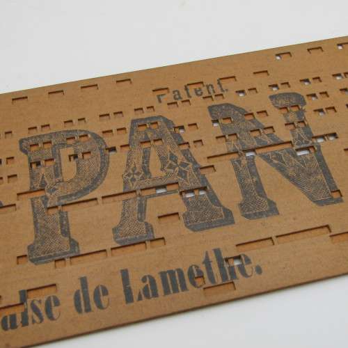 Punched Media MANOPAN music box strip - No. 494 M - Les Ivresses, Valse de Lamethe - Late 1800`s