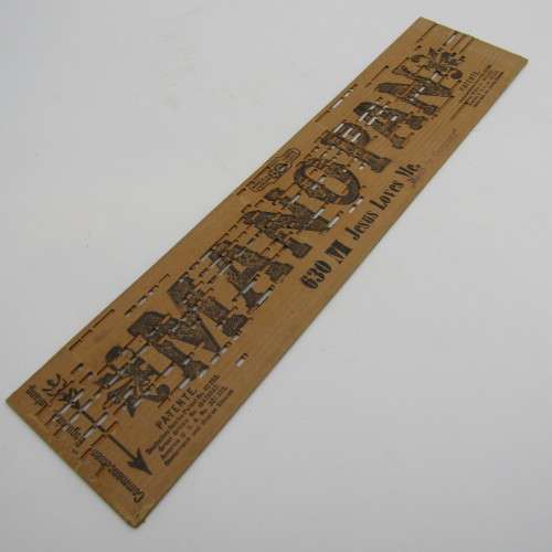 Punched Media MANOPAN music box strip - No. 630 M - Jesus Loves me - Late 1800`s