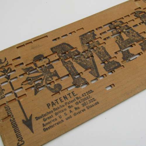 Punched Media MANOPAN music box strip - No. 630 M - Jesus Loves me - Late 1800`s