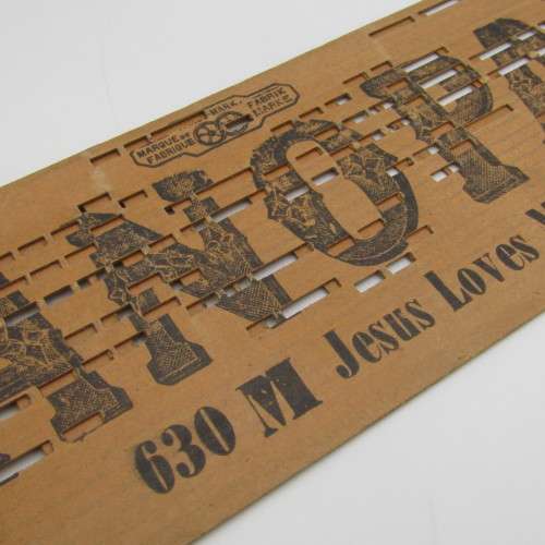 Punched Media MANOPAN music box strip - No. 630 M - Jesus Loves me - Late 1800`s