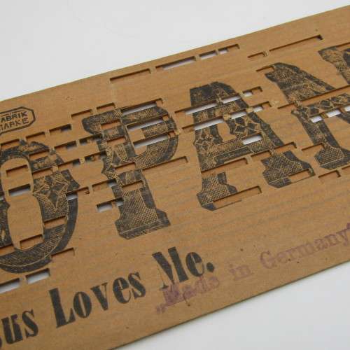 Punched Media MANOPAN music box strip - No. 630 M - Jesus Loves me - Late 1800`s