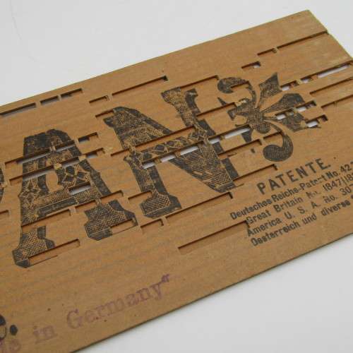 Punched Media MANOPAN music box strip - No. 630 M - Jesus Loves me - Late 1800`s