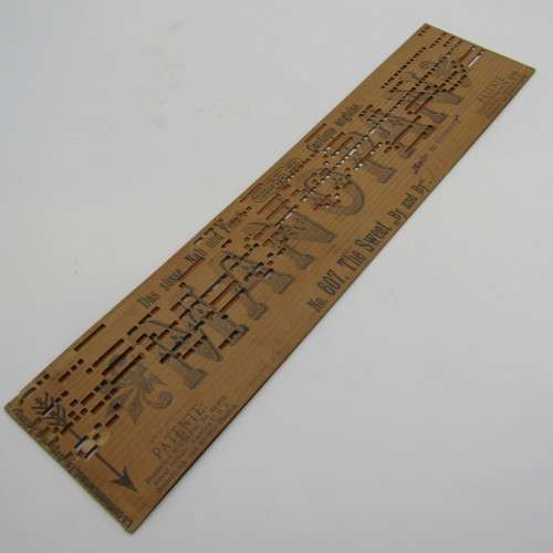Punched Media MANOPAN music box strip - No. 607- The Sweet `By & B`- Late 1800`s