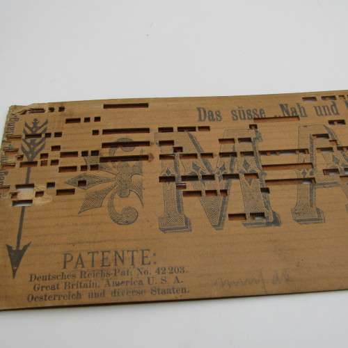 Punched Media MANOPAN music box strip - No. 607- The Sweet `By & B`- Late 1800`s
