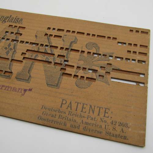 Punched Media MANOPAN music box strip - No. 607- The Sweet `By & B`- Late 1800`s