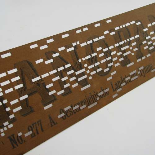 Punched Media MANOPAN music box strip - set of 4 - some damage