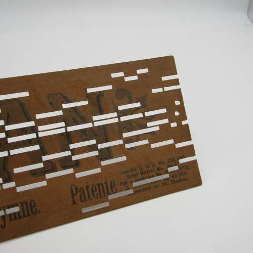 Punched Media MANOPAN music box strip - set of 4 - some damage