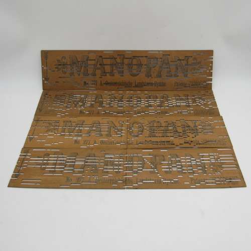 Punched Media MANOPAN music box strip - set of 4 - some damage