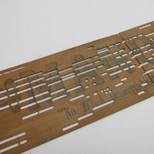 Punched Media MANOPAN music box strip - set of 4 - some damage