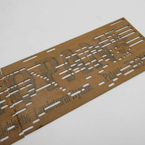 Punched Media MANOPAN music box strip - set of 4 - some damage