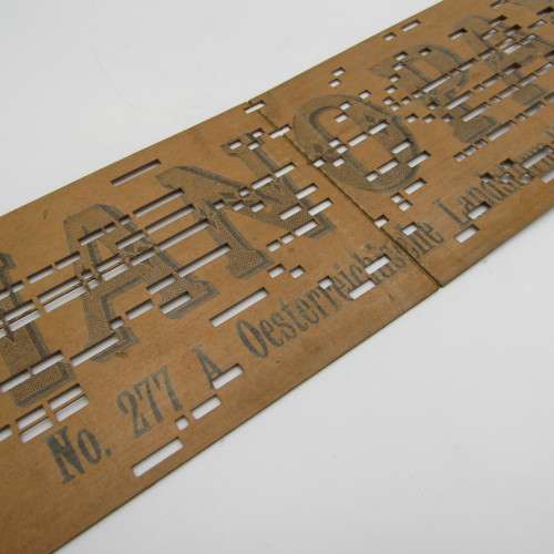 Punched Media MANOPAN music box strip - set of 4 - some damage