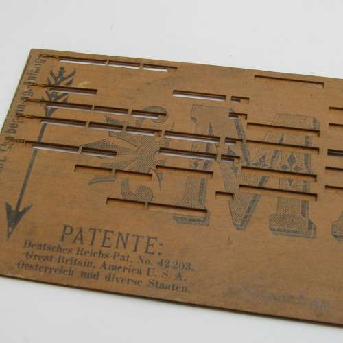 Punched Media Manopan Music Box Strip No. 642 - Let there be light  - Late 1800`s