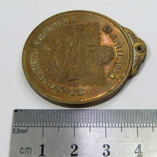 1980 Zimbabwe Independence medal - no suspender - #03211