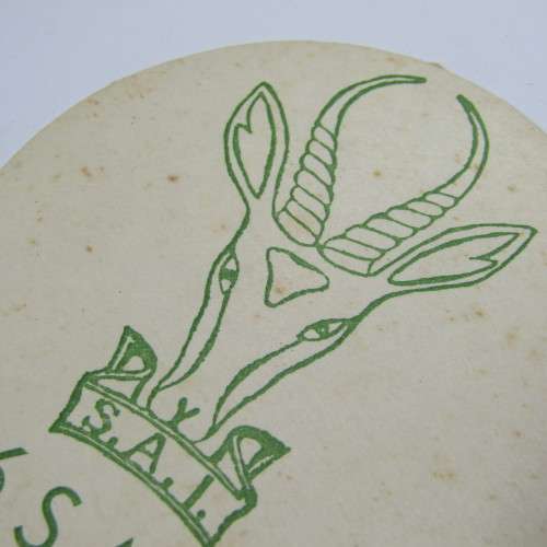 Very unique 6 SA Infantry beer coaster