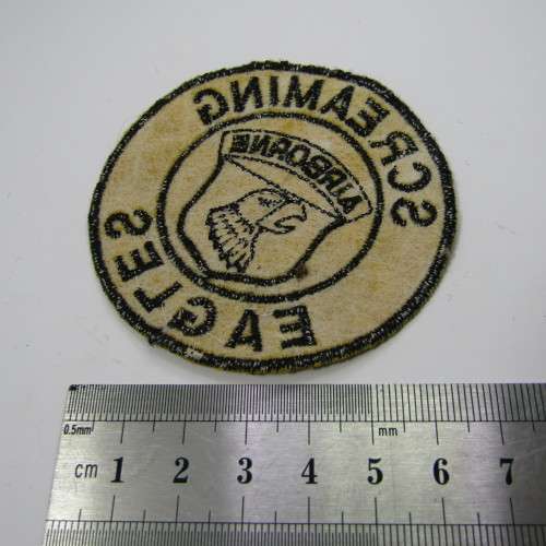 Pair of US Army 101st Airborne Division Screaming Eagles cloth badges