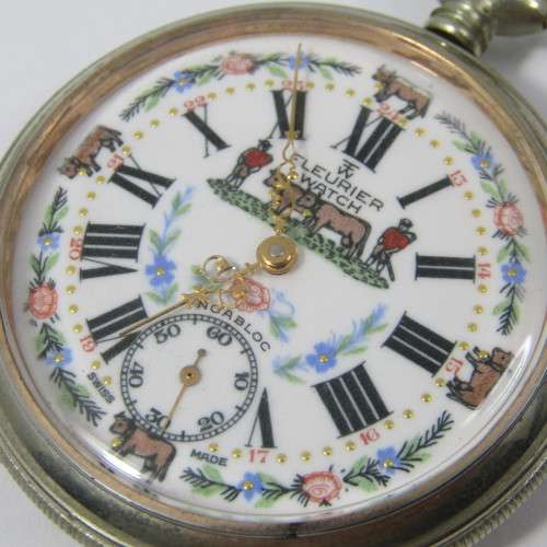 Vintage Fleurier Watch Farmers pocket watch in excellent condition