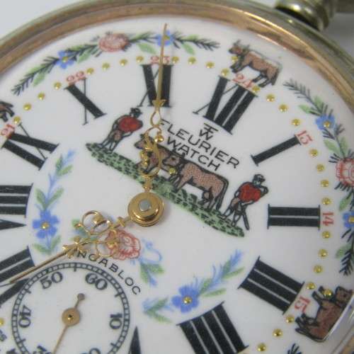 Vintage Fleurier Watch Farmers pocket watch in excellent condition