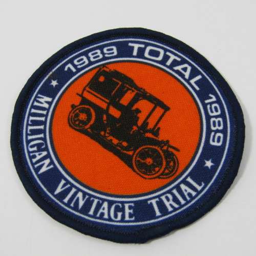 Lot of 1989 Total Milligan vintage trial badges