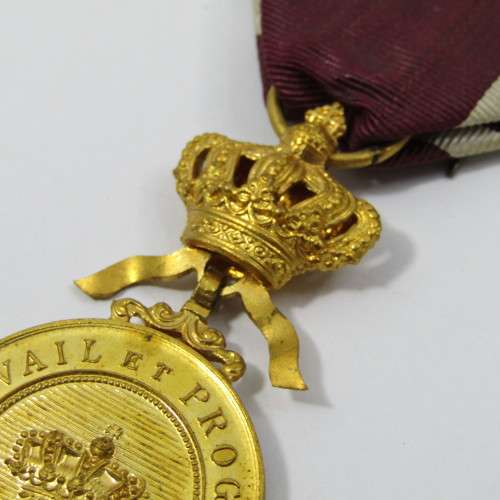 Belgium Army gold medal of the crown order