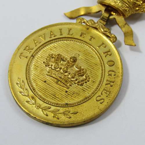 Belgium Army gold medal of the crown order
