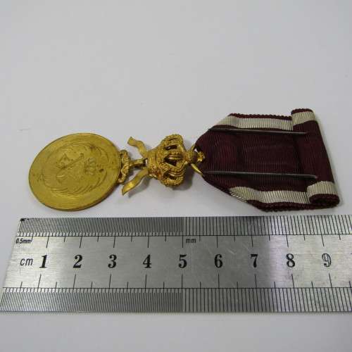 Belgium Army gold medal of the crown order