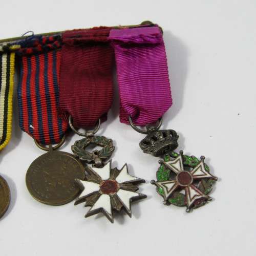 Set of 11 Belgium miniature medals