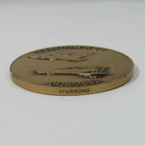 Swedish Air Force 75th Anniversary 2001 medallion issued to SA pilot