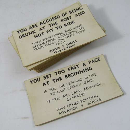 Vintage Point to Point horse racing game with rules, booklet, cards & accessories