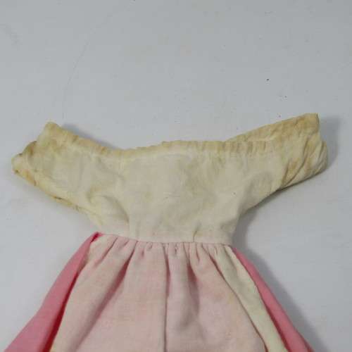 Barbie Doll pink and white dress