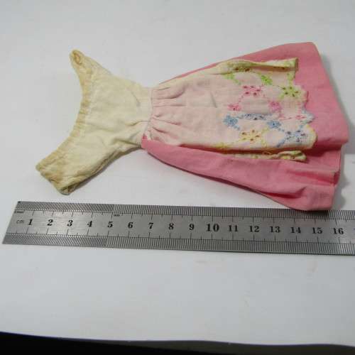 Barbie Doll pink and white dress