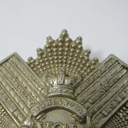 92nd Gordon Highlanders cross belt badge - Restrike