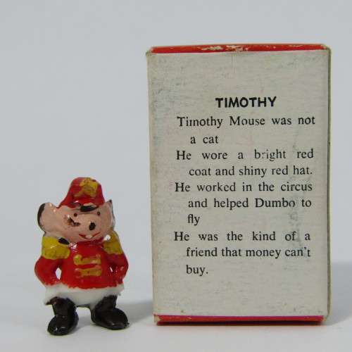Vintage Disneykins Timothy mouse miniature figurine in box