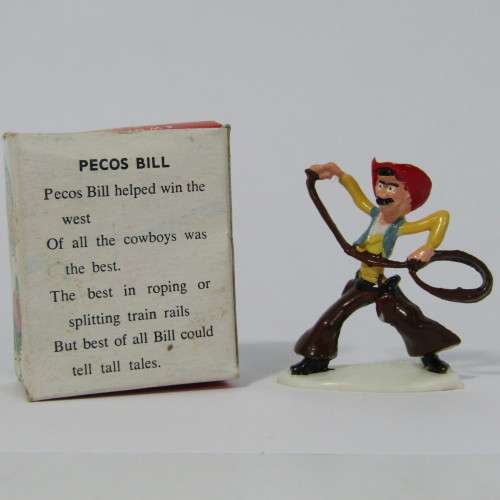 Vintage Disneykins Pecos Bill miniature figurine in box