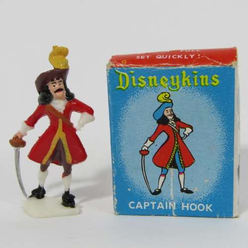 Vintage Disneykins Captain Hook miniature figurine in box