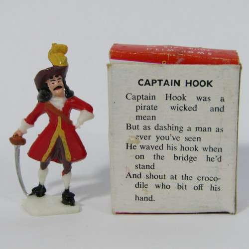 Vintage Disneykins Captain Hook miniature figurine in box