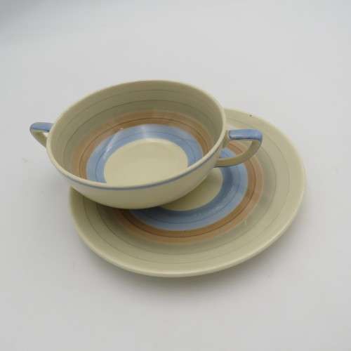 Susie Cooper Crown Works soup cup and saucer