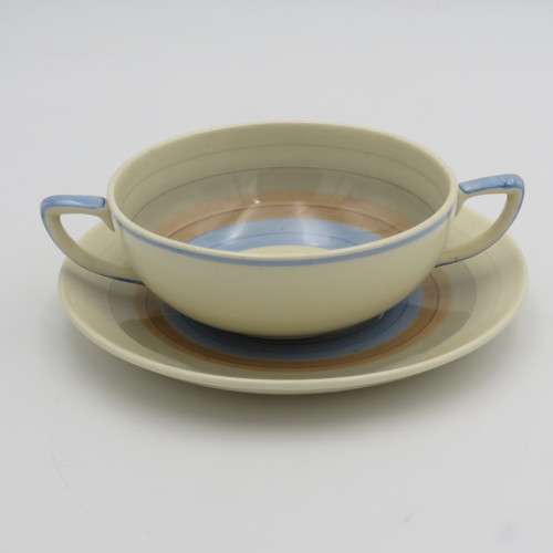 Susie Cooper Crown Works soup cup and saucer