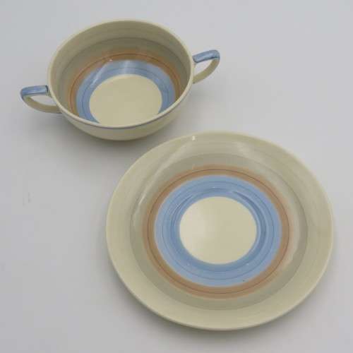 Susie Cooper Crown Works soup cup and saucer