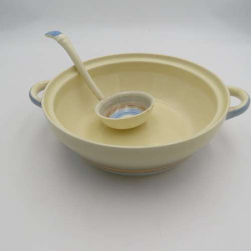 Susie Cooper Crown Works soup tureen with porcelain ladle